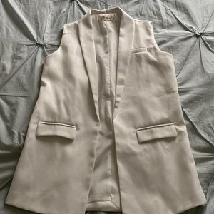 White Blazer Vest